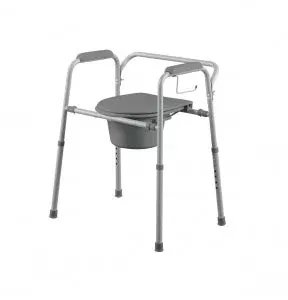 Medline Knockdown Commode - Bedside Commode, Knockdown, Retail Packaging - MDS89664KD