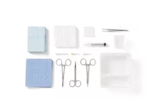 Medline Laceration Trays with COMFORT LOOP Instruments - Laceration Tray with Comfort Loop Instruments - DYNJ03000