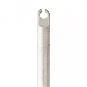 Medline Laparoscopic Knot Pushers - 5 mm 45 cm Serrated Laparoscopic Knot Pusher with Closed End - MDS523306AC