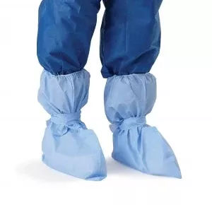 Medline Medium Weight Coated Polypropylene Boot Covers - Impervious Nonskid Boot Covers, Size Regular - NON27165XL