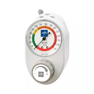 Medline Medline Continuous Suction Regulators - Continuous Suction Regulator, Hose Barb Bottom, No Back Fitting, 0 mmHg to 300 mmHg - RTAC3BAA