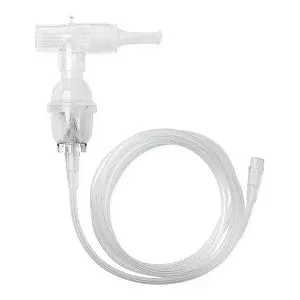 Medline Medline Reusable Handheld Nebulizer Kits - Reusable Nebulizer Kit with Standard Connection, Tee Mouthpiece, 6" Reserve, 7' Tube - HCS4483R