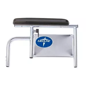 Medline Medline Wheelchair Armrest Assemblies - Adjustable Desk-Length Armrest Assembly with Pad for K1 Basic Wheelchair - WCA806967K1B