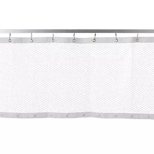 Medline Mesh Panel for Disposable Snap Panel Cubicle Curtains - Snap Panel Mesh, White, 124" x 28" - MIT6M124X28V