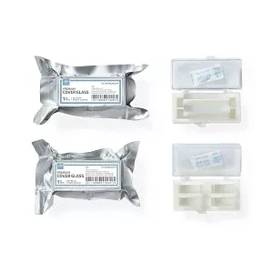 Medline Microscope Slide Cover Glasses - Microscope Slide Cover Glass, 22 mm x 22 mm, #2 Thickness - MLAB22X222