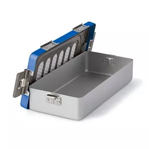 Medline Mini Size SteriPure Sterilization Containers - CONTAINER, MINI SIZE, 4"H, BLUE LID - BDR44010A