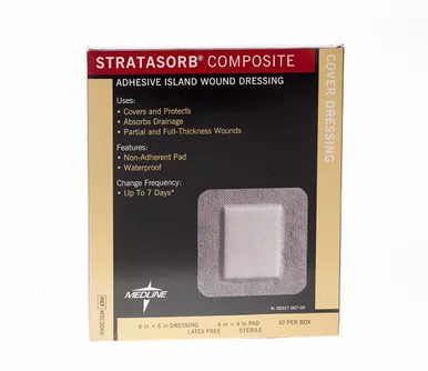 Medline MSC3066 - Composite Dressing Stratasorb 6 X 6 Inch Square