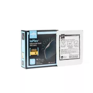 Medline MSC5322EP - Medline IoPlex Iodophor Foam Dressing with Iodine, 2" x 2" Pad