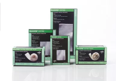 Medline MSC7048EP - Maxorb Extra Calcium Alginate Dressing 4" x 8" Rectangle