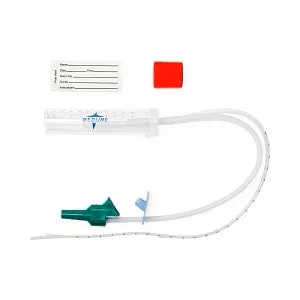 Medline Mucus / Specimen Traps - Sterile DeLee Mucus Trap with Catheter and Transport Cap, 20 cc Capacity, 10 Fr - DYND44110H