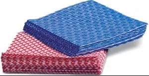 Medline Multipurpose Disposable Washcloths - Nonwoven Rayon Dry Wipes, Disposable, Blue, 12" x 13" - NON260500