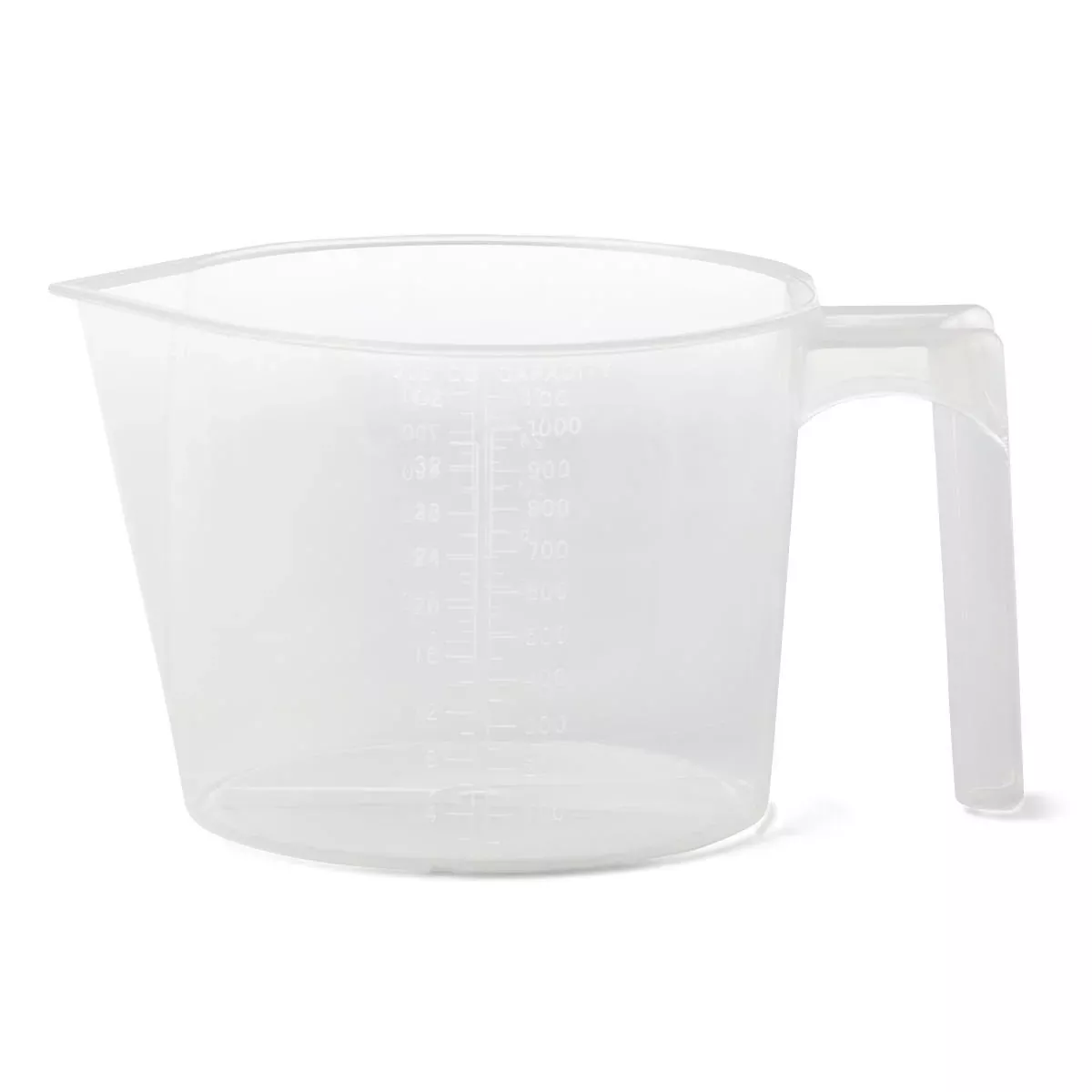 Medline Non-Insulated Plastic Pitchers - Noninsulated Plastic Pitcher with Handle and Lid, Gold, 1, 000 cc - DYND80521