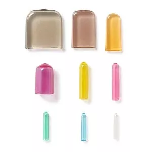 Medline Nonperforated Tinted Surgical Instrument Guards - Nonperforated Nonvented Tinted Surgical Instrument Guard, Assorted Colors and Sizes, 100/Pack - MDS30210B