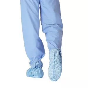 Medline Nonskid Multilayer / Poly Ankle Covers - Multilayer Nonskid Ankle Covers, Blue, Size XL - NON27145XL