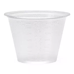 Medline Nonsterile Graduated Plastic Medicine Cups - Graduated Plastic Medicine Cup, 1 oz. - DYND80000P