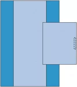 Medline Nonsterile Table Covers - Overhead Table Cover with Fan-Fold, 80" x 100" - 66703