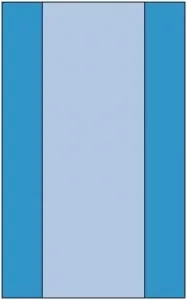 Medline Nonsterile Table Covers - SMS Table Cover Drape with 28" Fan-Fold, 60" x 90" - 66168