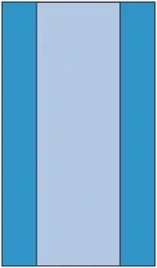 Medline Nonsterile Table Covers - Table Cover with Fan-Fold, 44" x 76", Nonsterile - 66061