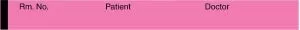Medline Nursing Chart Labels - Fluorescent Pink 0.5" x 500" Dr. Patient Nursing Chart Label - 5P002K
