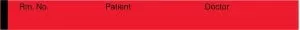 Medline Nursing Chart Labels - Fluorescent Red 0.5" x 500" Dr. Patient Nursing Chart Label - 5R002K