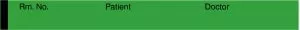 Medline Nursing Chart Labels - Green 0.5" x 500" Dr. Patient Nursing Chart Label - G002K