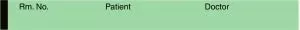 Medline Nursing Chart Labels - Mint Green 0.5" x 500" Dr. Patient Nursing Chart Label - 345K