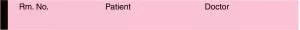 Medline Nursing Chart Labels - Pink 0.5" x 500" Dr. Patient Nursing Chart Label - 196K