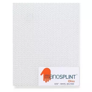 Medline Ohio 36% Perforation Splinting Material - Ohio 36% Perforation Splinting Material, White, 0.09" x 12" x 18" - OHI3D36WH