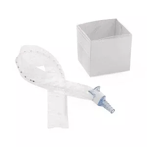 Medline Open-Suction Sleeved Catheters - 8 Fr Open-Suction Sleeved Suction Catheter with Cup, DeLee Tip - DYND40708F