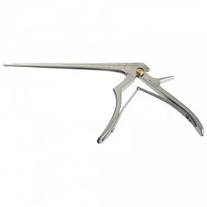Medline Open Up Ferris-Smith-Kerrison Rongeur - 8" (20.3 cm) Long Thin Footplate 40˚ Up Cutting Angle Open Up Ferris-Smith-Kerrison Rongeur with 4 mm Bite and Ejector - MDS2055844TE