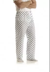 Medline Patient Pajamas - Color-Coded Pajama Pants, Snowflake White, Size L - MDTPJ2T04SNO