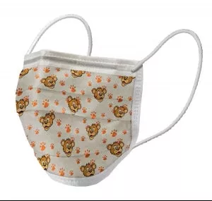 Medline Pediatric Print Procedure Adult Face Mask - Adult Face Mask with Ear Loops, Buddy Print - NONBUDDYEL
