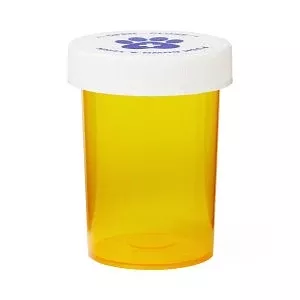 Medline Pet Medication Vials - Pet Medication Vial, Amber, 13 Snap Caps, 20 Dram - MLABIVIALAM20