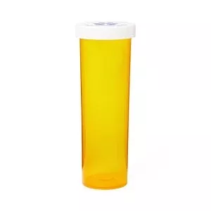 Medline Pet Medication Vials - Pet Medication Vial, Amber, 5 Snap Caps, 60 Dram - MLABIVIALAM60
