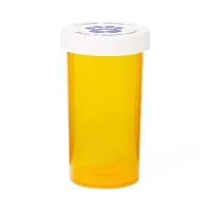 Medline Pet Medication Vials - Pet Medication Vial, Amber, 7 Snap Caps, 40 Dram - MLABIVIALAM40