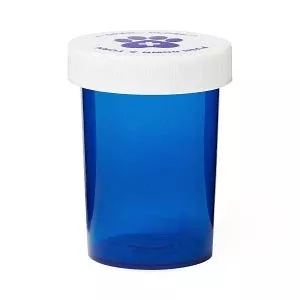 Medline Pet Medication Vials - Pet Medication Vial, Blue, 13 Snap Caps, 20 Dram - MLABIVIALBL20