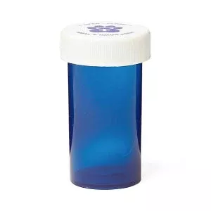 Medline Pet Medication Vials - Pet Medication Vial, Blue, 14 Snap Caps, 13 Dram - MLABIVIALBL13