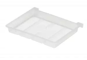 Medline Plastic Soap Dishes - Plastic Soap Dish with Ridges, Pigment Free - DYNEC80491C