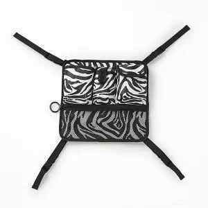 Medline Posh Pink Zebra Rollator Parts & Accessories - Posh Rollator Accessory, Zebra-Striped Front Pouch / Bag - MDS86835SP