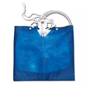 Medline Pre-Covered Drain Bag - 2, 000 mL Pre-Covered Drain Bag with Anti-Reflux Tower - URO51211C
