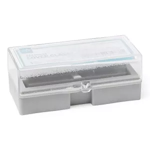 Medline Premium Microscope Slide Cover Glasses - Premium Borosilicate Glass Microscope Slide Cover, 22 mm x 22 mm, #1 - MLAB22X221B