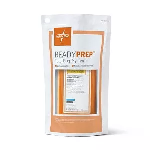 Medline ReadyPrep Total Prep Systems - ReadyPrep Total Prep System with 2% CHG Cloth, Skin and Nose - MDS1997