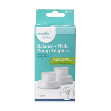 Midway Importing Inc 5142112 - Breast Pump Adapter Evenflo Balance + Wide Neck For Evenflo Balance + Wide Neck Bottles
