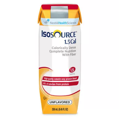 Nestle 18150000 - Tube Feeding Formula Isosource 1.5 Cal Unflavored Liquid 8.45 oz. Carton