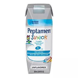 Nestle 9871616253 - Tube Feeding Formula Peptamen Junior Unflavored Liquid 8.45 oz. Carton