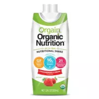 Orgain 851770003087 - Oral Supplement Orgain Organic Nutritional Shake Strawberries and Cream Flavor Liquid 11 oz. Carton