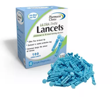 Pharmacist Choice Twist Top Lancets, 31G, 100 count