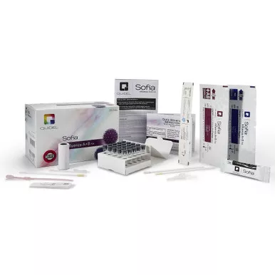 Quidel 20218 - Respiratory Test Kit Sofia Influenza A+B FIA Influenza A + B 25 Tests CLIA Waived Sample Dependent
