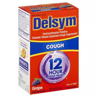 Reckitt Benckiser 63824017163 - Cold and Cough Relief Delsym 30 mg / 5 mL Strength Liquid 3 oz.