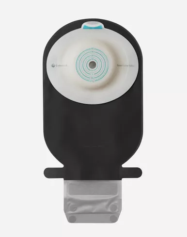 SenSura Mio 1-Piece EasiClose WIDE Outlet, Soft Convex, Maxi, Black with Window, with Filter, Cut-to-fit, 3/8 - 2" (10-50mm)